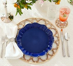 Monique Lhuillier Juliana Scalloped Dinner Plates - Set of 4