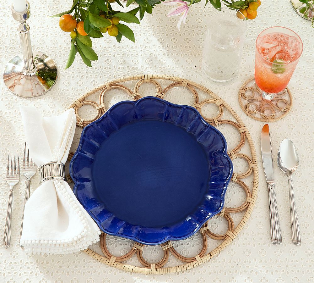 Monique Lhuillier Juliana Scalloped Dinner Plates - Set of 4