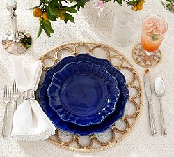 Monique Lhuillier Juliana Scalloped Salad Plates - Set of 4