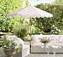 LoveShackFancy Premium 9' Round Outdoor Patio Umbrella