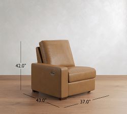 Build Your Own Turner Square Arm Leather Power Reclining Sectional