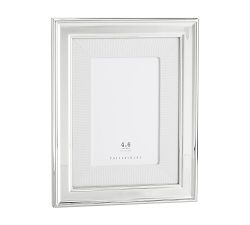 Personalized Silver-Plated Grosgrain Ribbon Mat Frames