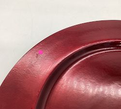Open Box: Caterers Box Charger Plates, Set of 12 - Red