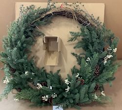 Open Box: Faux Lit Oversized Avant-Garde Wreath (48")