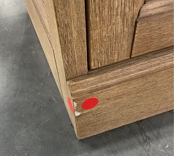 Open Box: Modular Bar Cabinet Base with Wood Doors - Seadrift