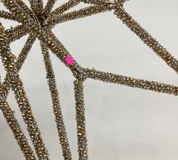 Open Box: Oversized Star Tree Topper - Silver and Gold