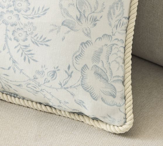 Kravet Rose Toile Reversible Pillow - Thumbnail 2