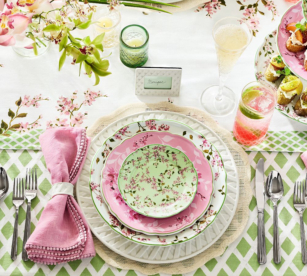Monique Lhuillier Garden Trellis Dinnerware Collection by Pottery Barn