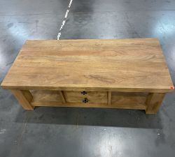 Open Box: Oakleigh Rectangular Coffee Table (57") - Heirloom Wheat