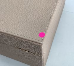 Open Box: Quinn Jewelry Box (Foiled Debossed), Medium - Blush