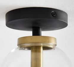 Camryn Glass Globe Flush Mount (6")