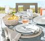 Chambray Tile Outdoor Melamine 12-Piece Dinnerware Set