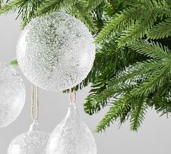 Clear Speckled Ornament Box - Set of 6