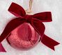 Mercury Glass Ball Ornaments with Bows - Set of 4