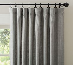 Custom Emery Linen Curtain - Flagstone