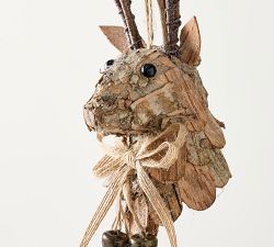 Reindeer Head With Bells Ornament