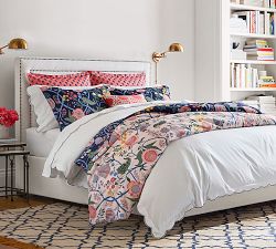 Scallop Dot Embroidered Organic Cotton Sheet Set