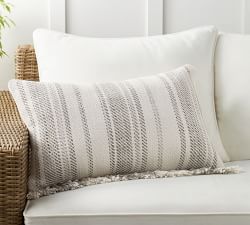 Adelaide Textured Lumbar Outdoor Pillow