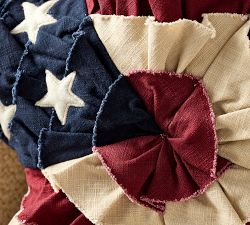 Americana Star Shaped Pillow