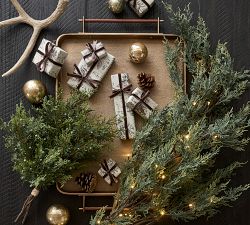 Lit Faux Juniper Branch