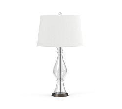 Marston Crystal &amp; Iron Table Lamp (25"-28")
