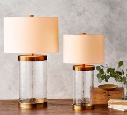 Murano Metal &amp; Glass Table Lamp (24"-31")