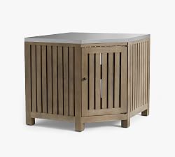 Open Box: Abbott Outdoor Kitchen FSC® Acacia Corner Cabinet