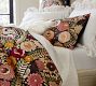 Helena Embroidered Floral Percale Duvet Cover