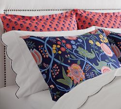 Scallop Dot Embroidered Organic Cotton Sheet Set
