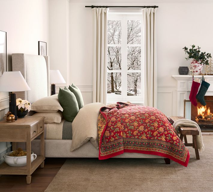 Harper Upholstered Bed - Elegant Bedroom Design | Pottery Barn