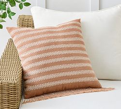 Clemente Woven Striped Outdoor Pillow
