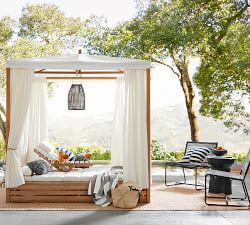 Madera Teak Outdoor Daybed with Canopy