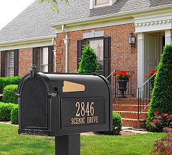 Premium Mailbox Plaque &amp; Post
