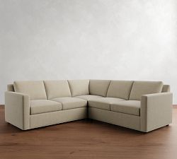 Sanford Square Arm 3-Piece L-Shaped Sectional (94")