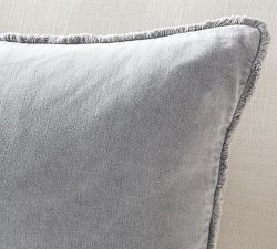 Velvet Fringed Pillow Cover