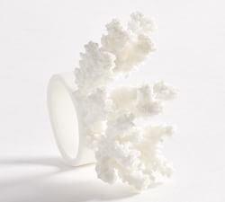 Coral Napkin Rings - Set of 4