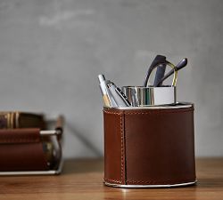 Drake Leather Desk Caddy