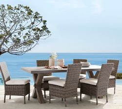 Huntington Wicker Outdoor Dining &amp; Armchairs