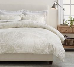 Layla Palm Percale Duvet Cover