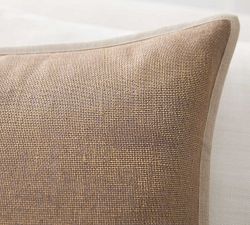 Metallic Printed Flax Pillow Cover
