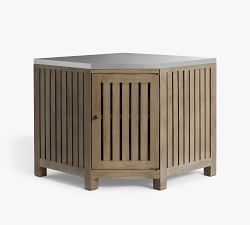 Open Box: Abbott Outdoor Kitchen FSC® Acacia Corner Cabinet