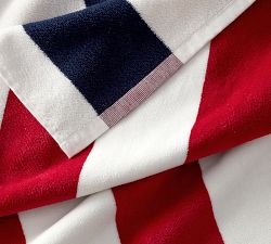 Reversible Awning Striped Beach Towel