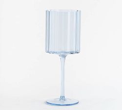 Scalloped Rim Wine Glass