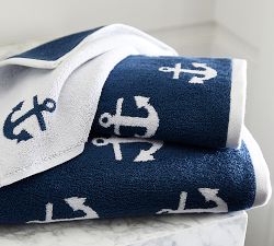 Anchor Jacquard Towel