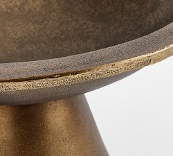 Antiqued Metal Decorative Bowl