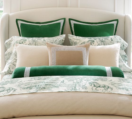 Brandon Maxwell Sullivan Velvet Bolster - Thumbnail 4