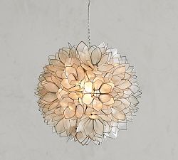 Capiz Plug-In Pendant (15")