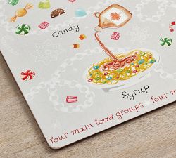 Elf Food Groups Cork Placemats - Set of 4