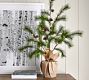 Lit Faux Potted Needle Pine Tree