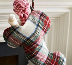 Stewart Plaid Bone Pet Stocking